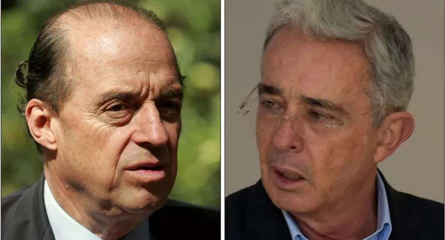 Álvaro Leyva y Álvaro Uribe