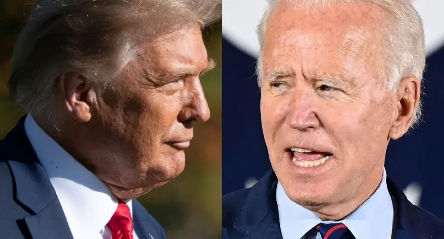 Combinación de fotos de Donald Trump y Joe Biden, a propósito de las elecciones en Estados Unidos
