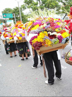 Imagen de la Feria de las Flores, en Medellín, a propósito de su versión 2020.