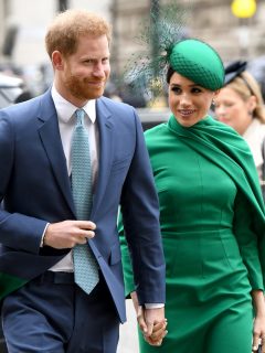 Foto del príncipe Harry y Meghan Markle, a propósito de que ella lució reloj de la princesa Diana
