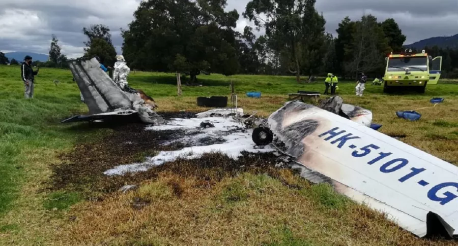 Accidente de avioneta en Guaymaral, Bogotá