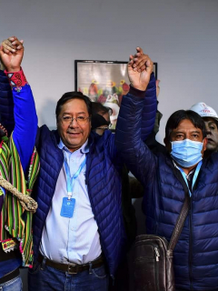 Luis Arce, presidente de Bolivia elegido el 18 de octubre.