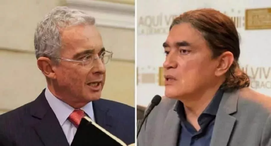 Álvaro Uribe y Gustavo Bolívar, quien no quiere la muerte del expresidente pero sí verlo en la cárcel