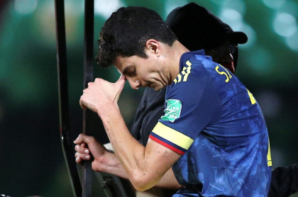 Stefan Medina, lesionado ante Chile, primera baja de la Selección Colombia para la Eliminatoria.