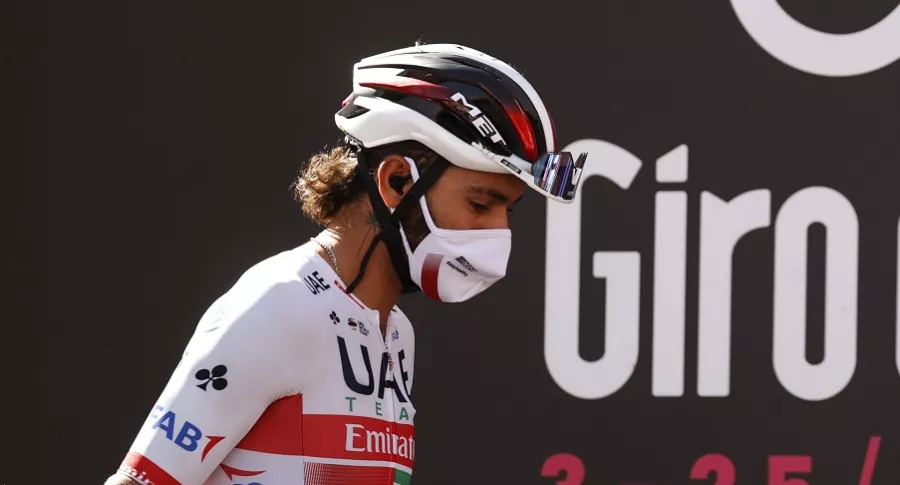 Fernando Gaviria, que se volvió a contagiar de coronavirus y salió del Giro de italia