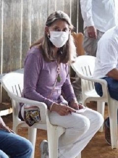 Marta Lucía Ramírez, vicepresidenta que visitó comunidades indígenas del Vaupés