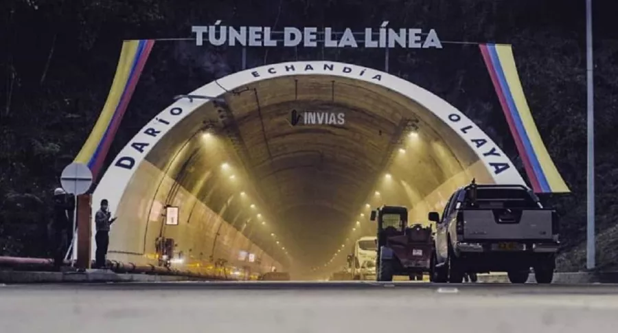 Entrada al Túnel de La Línea, antes de su inauguración, a comienzos de septiembre de 2020