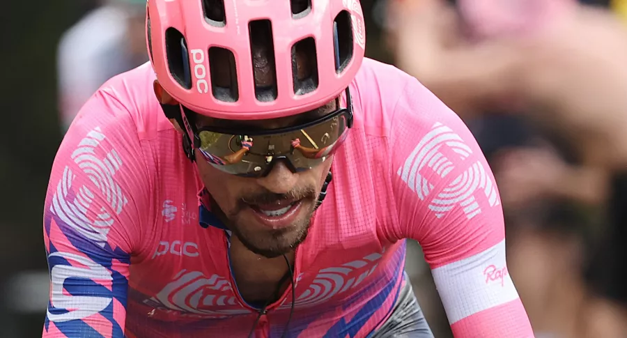 Daniel Felipe Martínez culpa a otro de su caída en la Vuelta a España. Imagen de referencia.