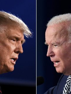 Donald Trump y Joe Biden se enfrentan en el debate presidencial de EE. UU.