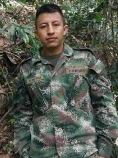Wilmer Almeida López, soldado que murió por un rayo en Norte de Santander.