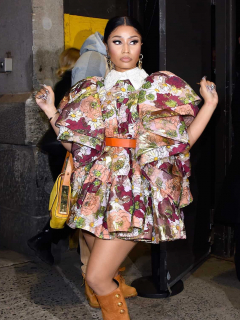 Foto de Nicki Minaj, quien publicó la primera foto de su hijo