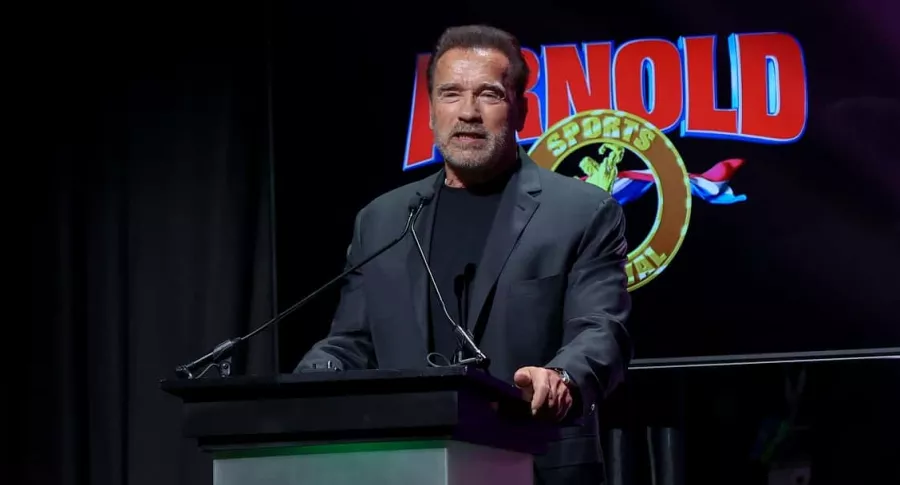 Foto de Arnold Schwarzenegger, quien fue hospitalizado 