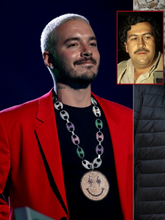 El cantante J Balvin, Pablo Escobar y su hijo Juan Pablo Escobar, a propósito de que J Balvin habló de su amistad con el hijo del narcotraficante (fotomontaje Pulzo).