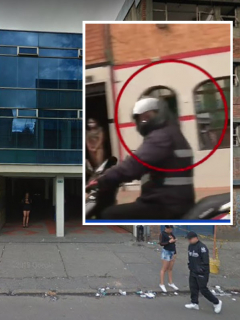 Zona de tolerancia de la localidad de Santa Fe, en el centro de Bogotá, donde periodistas de Noticias Caracol fueron rodeados e intimidados por presuntos delincuentes en moto.