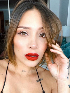 Selfi de Luisa Fernanda W, quien hizo exigencia a sus invitados al 'baby shower' de su hijo con Pipe Bueno.