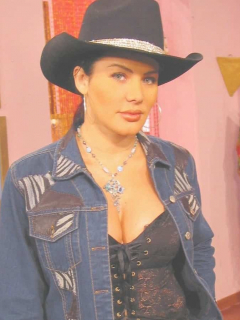 Lady Noriega, quien se hizo nuevos retoques en la cara, en foto de cuando hacía de Pepita Ronderos en 'Pasión de gavilanes'.