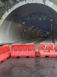 Imagen del túnel que será cerrado en la vía Bogotá-Villavicencio; el 27 de octubre