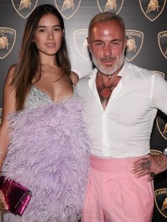 Foto de Sharon Fonseca y Gianlucca Vacchi, quienes se convirtieronen padres