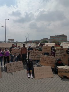 Protesta cerca a los Outlets de Las Américas, en Bogotá