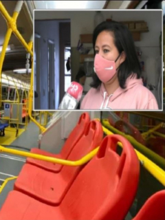 Giudany Betancourt, mujer que denuncia que la apuñalaron con su hija en bus de Transmilenio