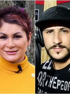 Foto de Aída Valencia y Richard Cardona, imitador de Pipe Bueno, a propósito de si a él le están haciendo brujería