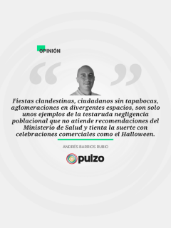 Frase destacada sobre columna del autocuidado en Halloween