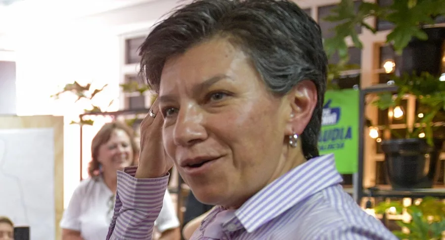 Claudia López, objeto de críticas por sus afirmaciones sobre los venezolanos, cuando era candidata a la alcaldía de Bogotá, en octubre de 2019.