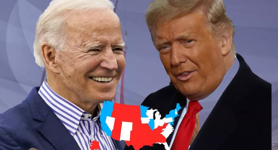 Montaje fotográfico de Joe Biden y Donald Trump, quienes se disputan le presidencia de Estados Unidos el 3 de noviembre del 2020