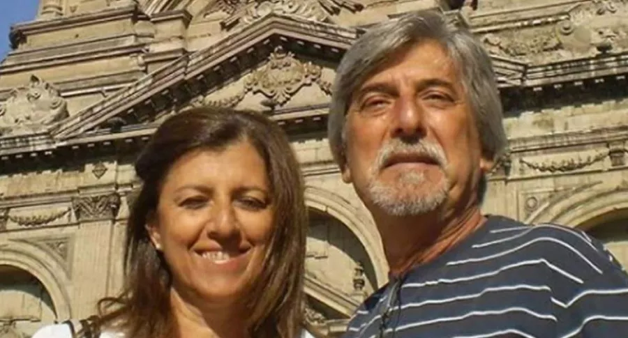 Gustavo Salemme y Adriana Cheble, pareja de médicos argentinos, durante unas vacaciones.