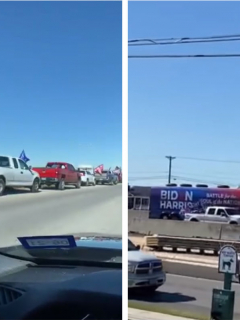 En la carretera San Antonio-Austin (Texas), una caravana de la campaña de Joe Biden fue emboscada por simpatizantes de Donald Trump, hechos que son investigados por el FBI.