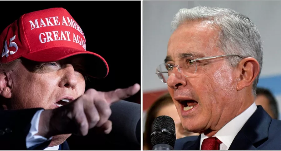 Donal  Trump y Álvaro Uribe