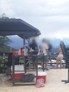 Fiesta en la que había 6 millones de pesos en licor