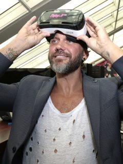 Foto de Nacho Vidal, que hizo video porno en un cementerio