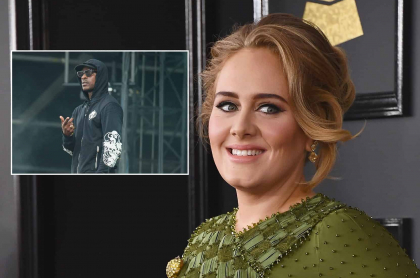 Fotomontaje de Adele y Skepta, a propósito de su noviazgo