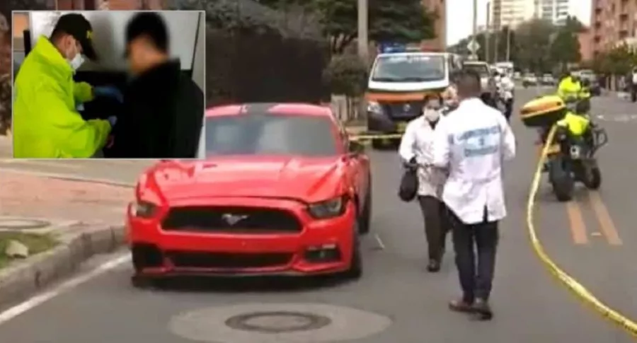 Fotos de la inspección al Ford Mustang y de la reseña del conductor, que asegura que lo iban a robar