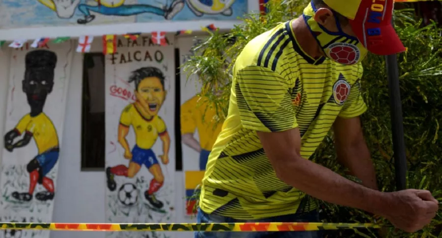 Imagen alusiva al partido de selección Colombia en Barranquilla, donde se dispararon los contagios de COVID-19, según el Minsalud