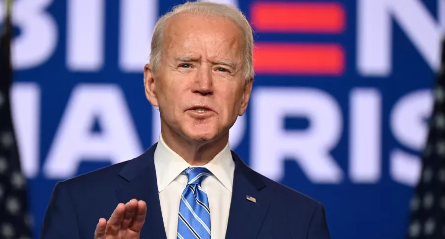 Joe Biden habla en Wilmington, Delaware, el 4 de noviembre de 2020.