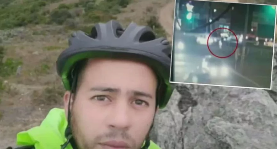 Jhonny Andrés Cruz, ciclista atropellado por un taxista que huyó, en Bogotá