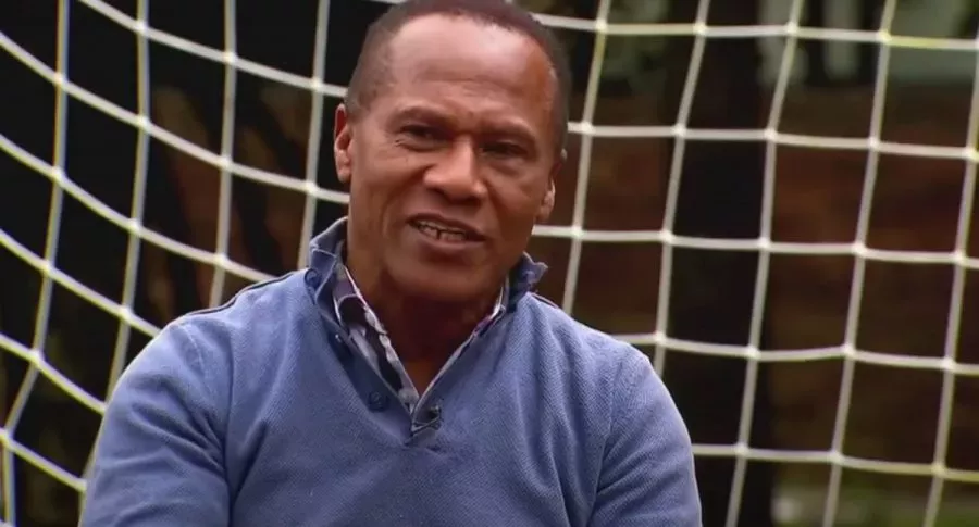 Willington Ortiz, exfutbolista al que robaron en Bogotá frente a su restaurante, en imagen en entrevista en 'La red'.