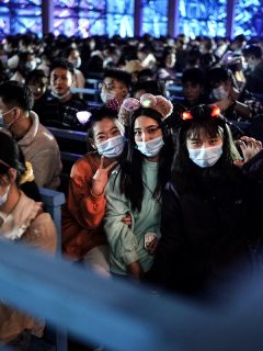 Wuhanm que ahora es una de las ciudades más turísticas de China, durante la celebración de la noche de las brujas.
