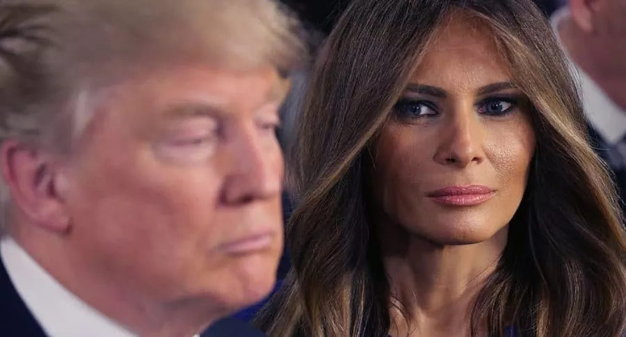 Foto de Melania Trump y de Donald Trump, apropósito de los resultados electorales en Estados Unidos. 