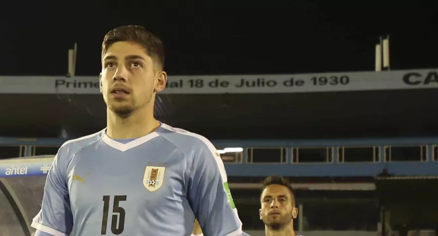 Federico Valverde, que no podrá jugar con Uruguay contra Colombia, y otros jugadores