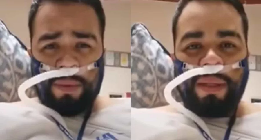 Captura de pantalla de enfermero mexicano que grabó video de despedida antes de morir por coronavirus