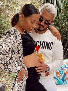 Foto de Luisa Fernanda W y Pipe Bueno, quienes publicaron fotos de su hijo Máximo.