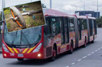 Imagen de ilustración de accidente de bus de Transmilenio que arrolló a niña en bicicleta