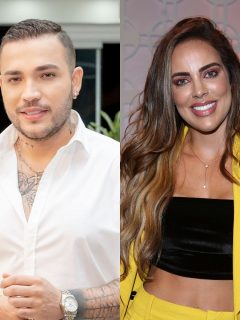 Foto de Jessi Uribe y Sara Corrales, a propósito de la canción que estrenó él.