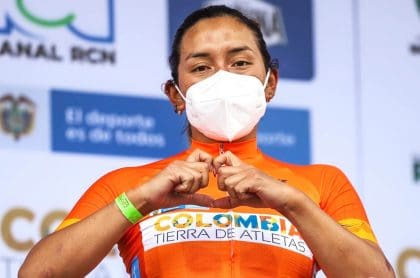 Miryam Núñez, campeona de la Vuelta a Colombia Femenina 2020.