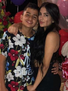 Luisa Castro y su hermano Alejandro en el cumpleaños de la 'influenciadora'.