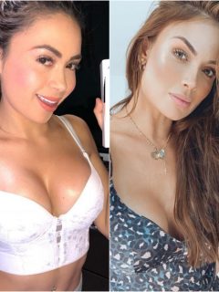 Fotomontaje de 'Epa Colombia' y Sara Uribe, a propósito de supuesto parecido entre ellas.
