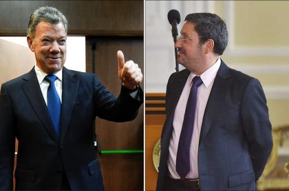Juan Manuel Santos y Francisco, Pacho, Santos.